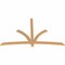 Ekena Millwork Davenport Timber Gable Bracket, Western Red Cedar, 84"W x 53"H x 1 1/2"D x 3 1/2"F, 15/12 Pitch GBW084X53X0204DAV00SWR - alternate 4